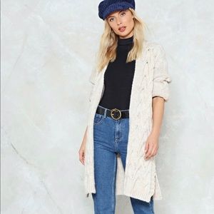 Cardigan chunky knit